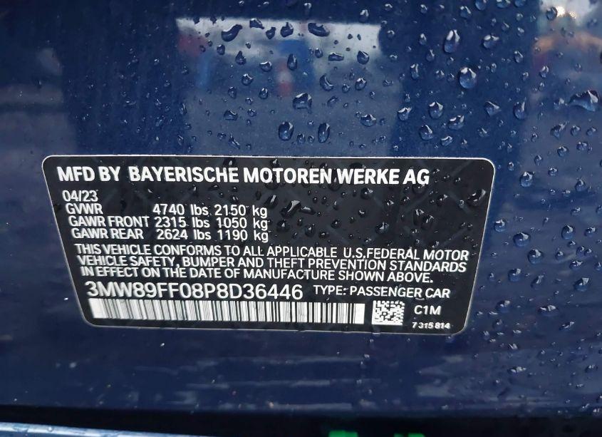 Photo 9 of 2023 Bmw 330i XDRIVE (VIN 3MW89FF08P8D36446)