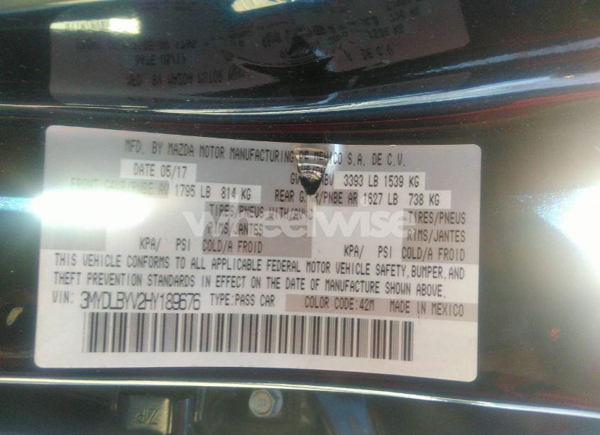 Photo 9 of 2017 Toyota Yaris IA (VIN 3MYDLBYV2HY189676)