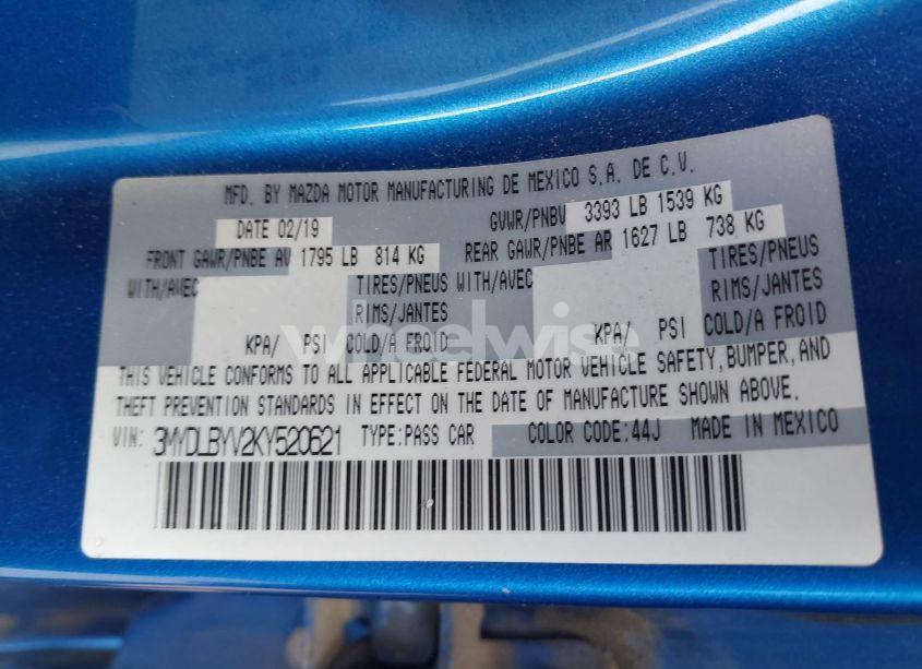 Photo 9 of 2019 Toyota Yaris L (VIN 3MYDLBYV2KY520621)