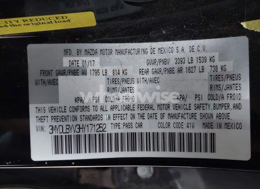 Photo 9 of 2017 Toyota Yaris IA (VIN 3MYDLBYV3HY171252)