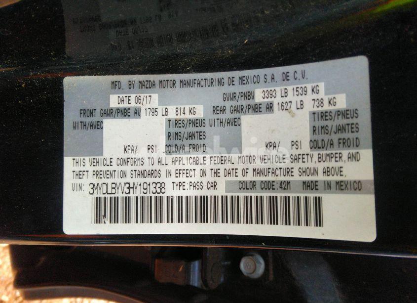 Photo 9 of 2017 Toyota Yaris IA (VIN 3MYDLBYV3HY191338)