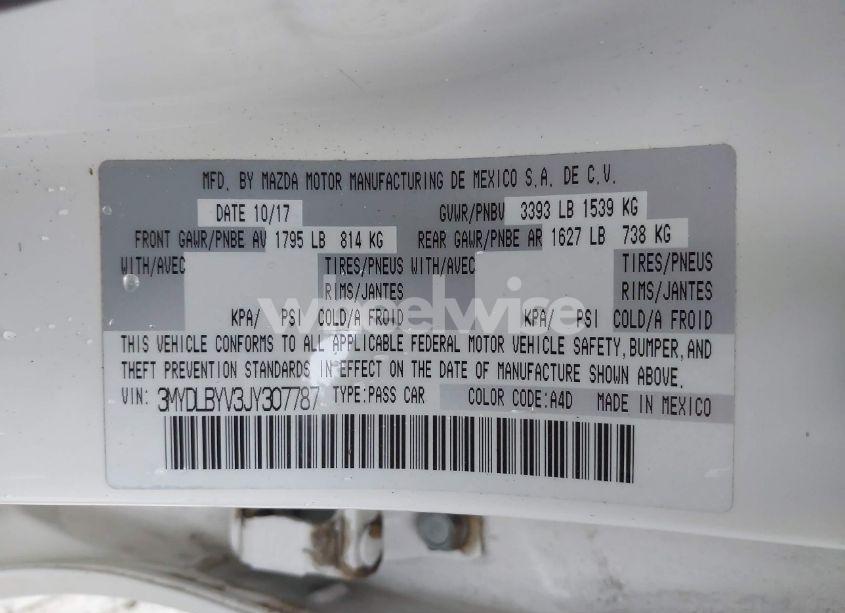 Photo 9 of 2018 Toyota Yaris IA (VIN 3MYDLBYV3JY307787)