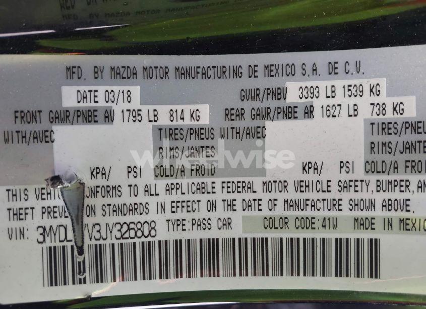 Photo 9 of 2018 Toyota Yaris IA (VIN 3MYDLBYV3JY326808)