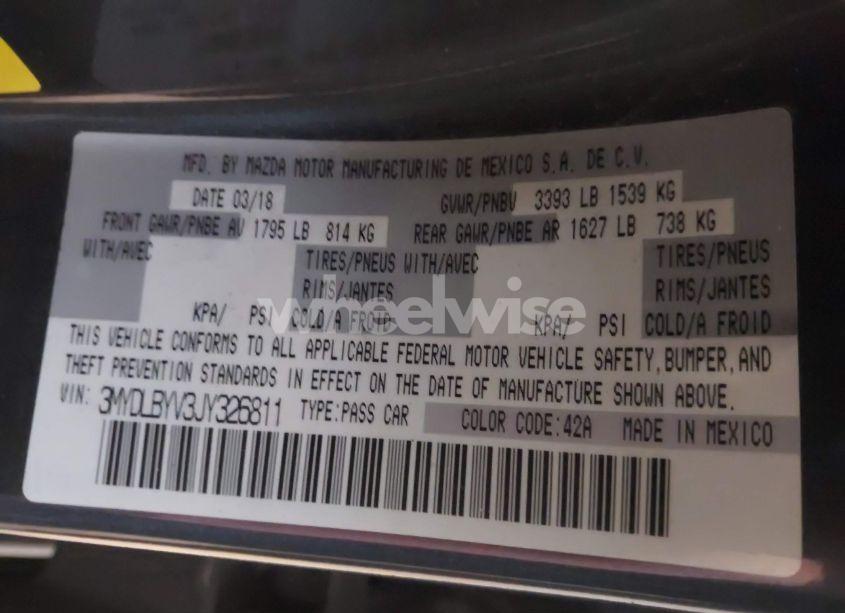 Photo 9 of 2018 Toyota Yaris IA (VIN 3MYDLBYV3JY326811)