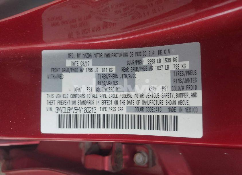 Photo 9 of 2017 Toyota Yaris IA (VIN 3MYDLBYV5HY180213)