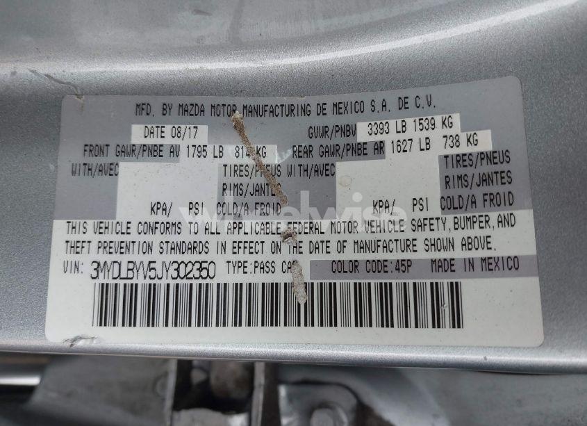 Photo 9 of 2018 Toyota Yaris IA (VIN 3MYDLBYV5JY302350)