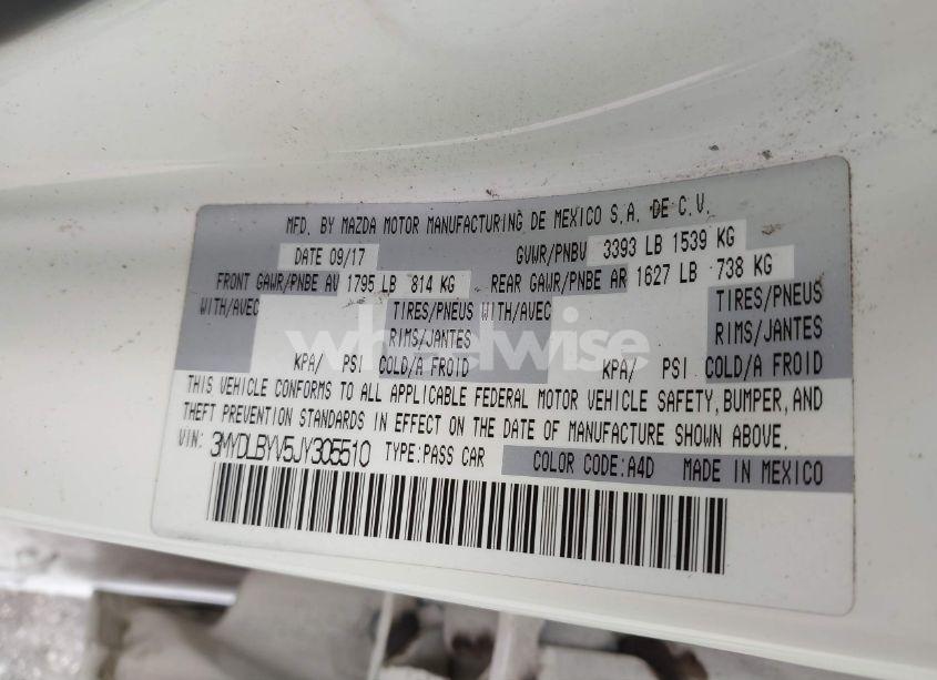 Photo 9 of 2018 Toyota Yaris IA (VIN 3MYDLBYV5JY305510)