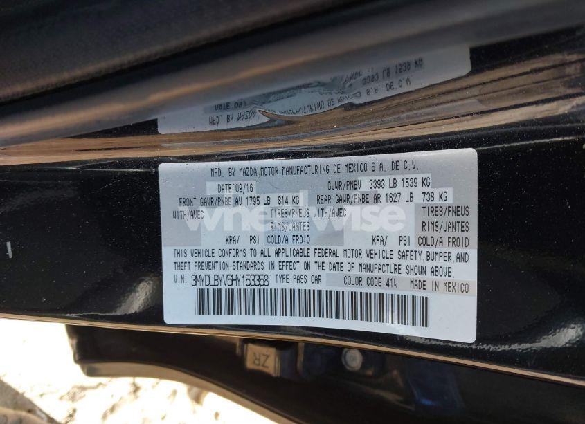 Photo 9 of 2017 Toyota Yaris IA (VIN 3MYDLBYV6HY153358)