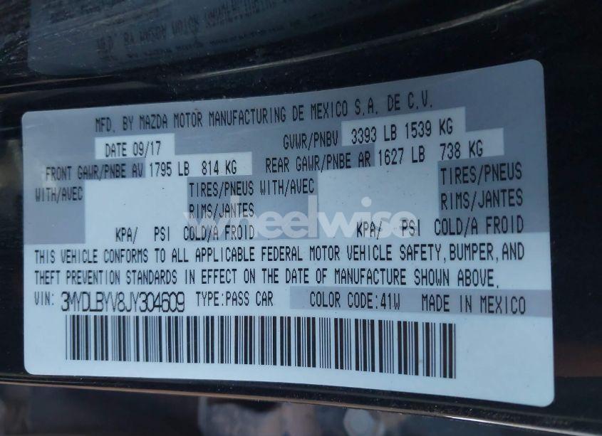 Photo 9 of 2018 Toyota Yaris IA (VIN 3MYDLBYV8JY304609)