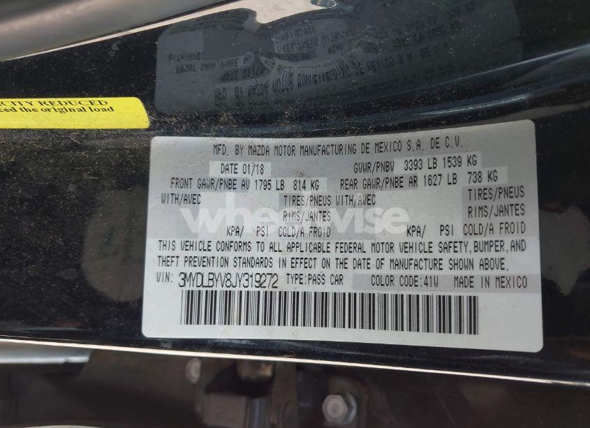 Photo 9 of 2018 Toyota Yaris IA (VIN 3MYDLBYV8JY319272)