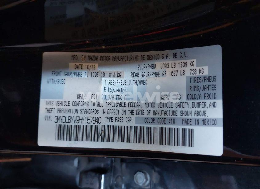 Photo 9 of 2017 Toyota Yaris IA (VIN 3MYDLBYV9HY157940)