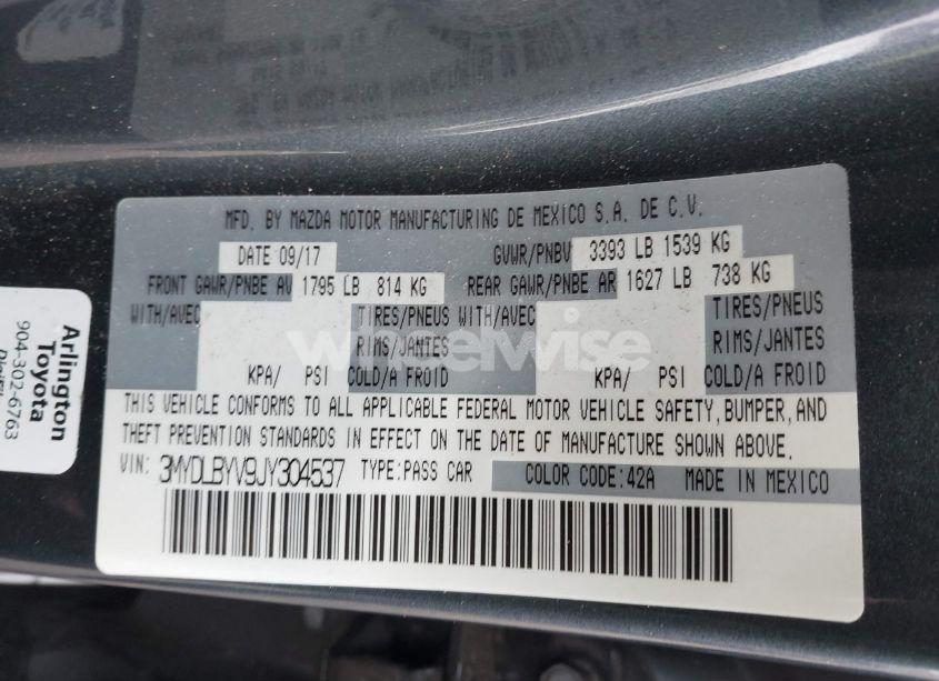 Photo 9 of 2018 Toyota Yaris IA (VIN 3MYDLBYV9JY304537)