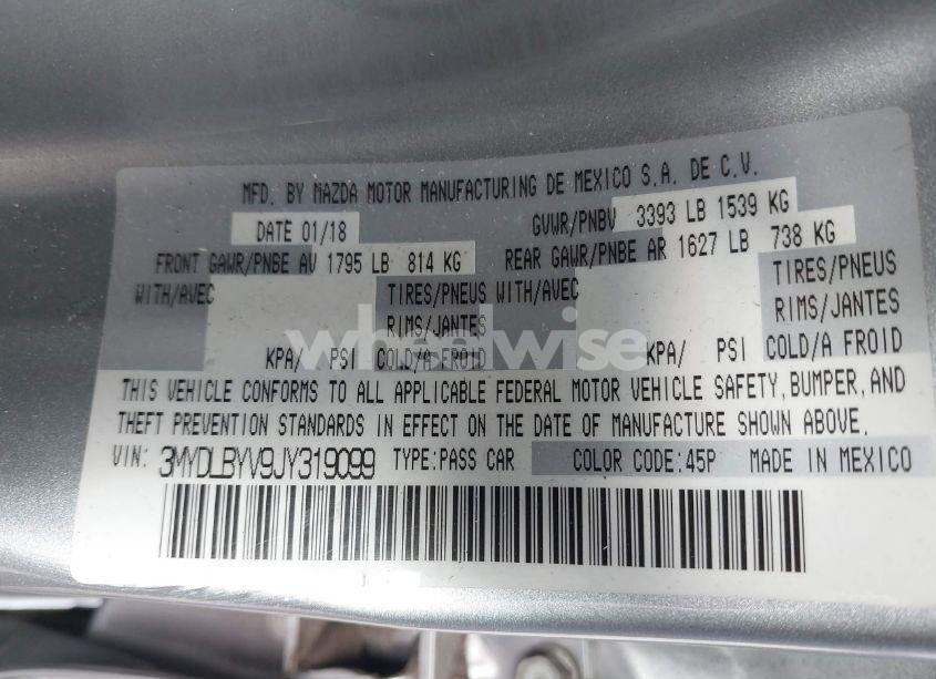 Photo 9 of 2018 Toyota Yaris IA (VIN 3MYDLBYV9JY319099)