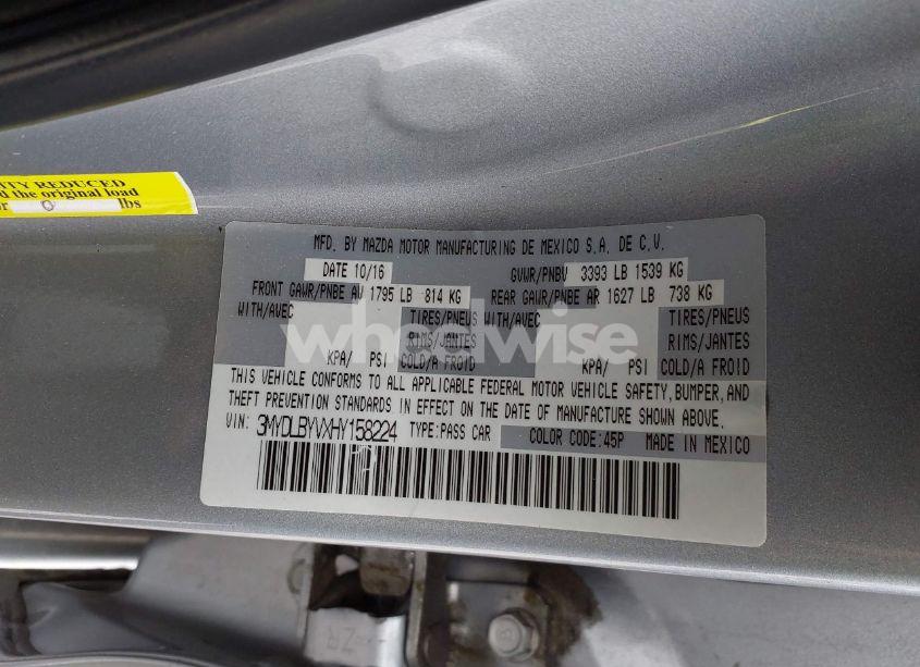 Photo 9 of 2017 Toyota Yaris IA (VIN 3MYDLBYVXHY158224)