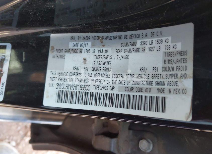 Photo 9 of 2017 Toyota Yaris IA (VIN 3MYDLBYVXHY189800)