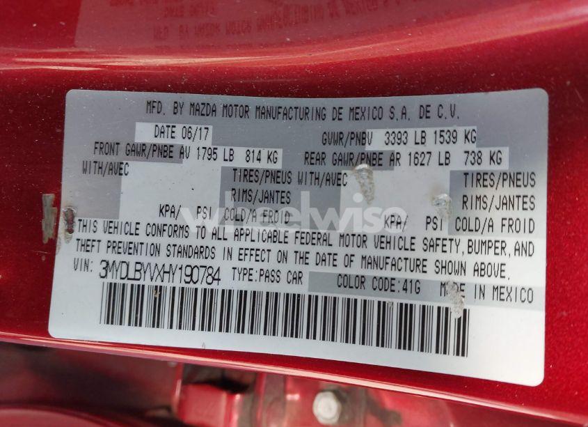 Photo 9 of 2017 Toyota Yaris IA (VIN 3MYDLBYVXHY190784)