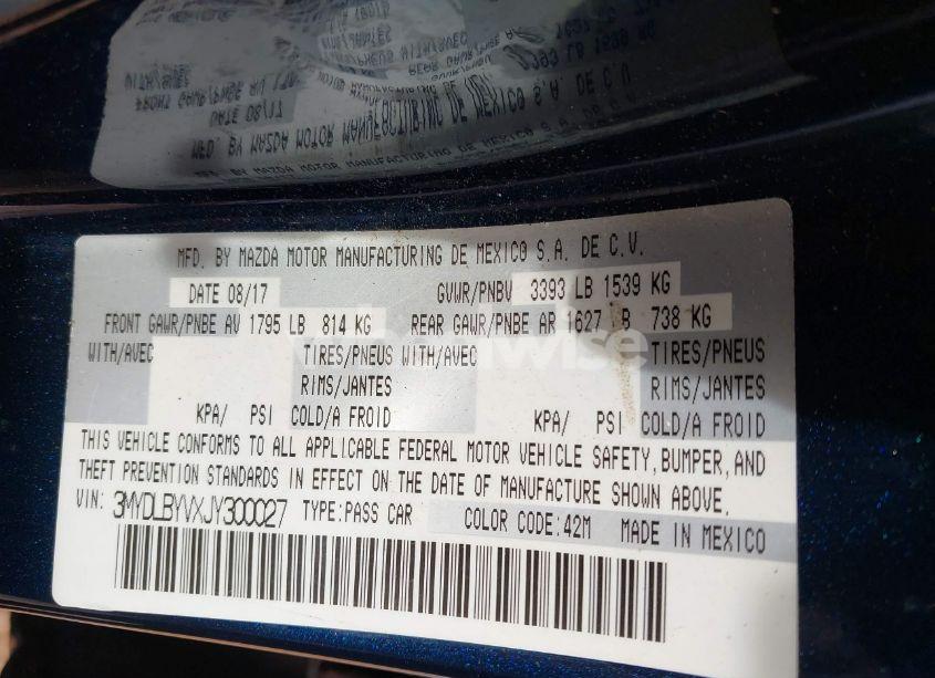 Photo 9 of 2018 Toyota Yaris IA (VIN 3MYDLBYVXJY300027)