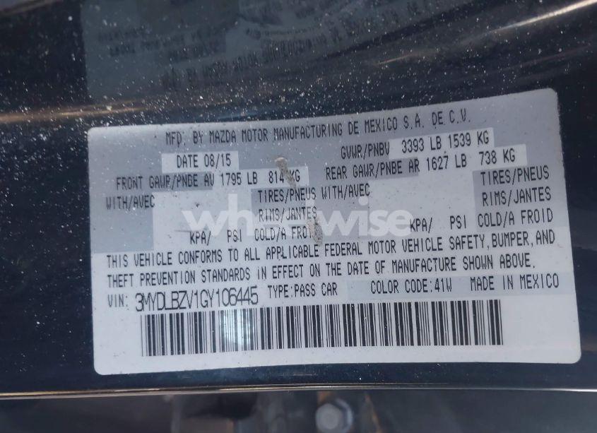 Photo 9 of 2016 Scion Ia N/A (VIN 3MYDLBZV1GY106445)