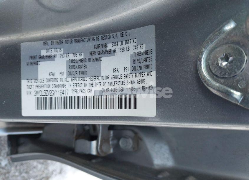 Photo 9 of 2016 Scion Ia N/A (VIN 3MYDLBZV2GY116417)