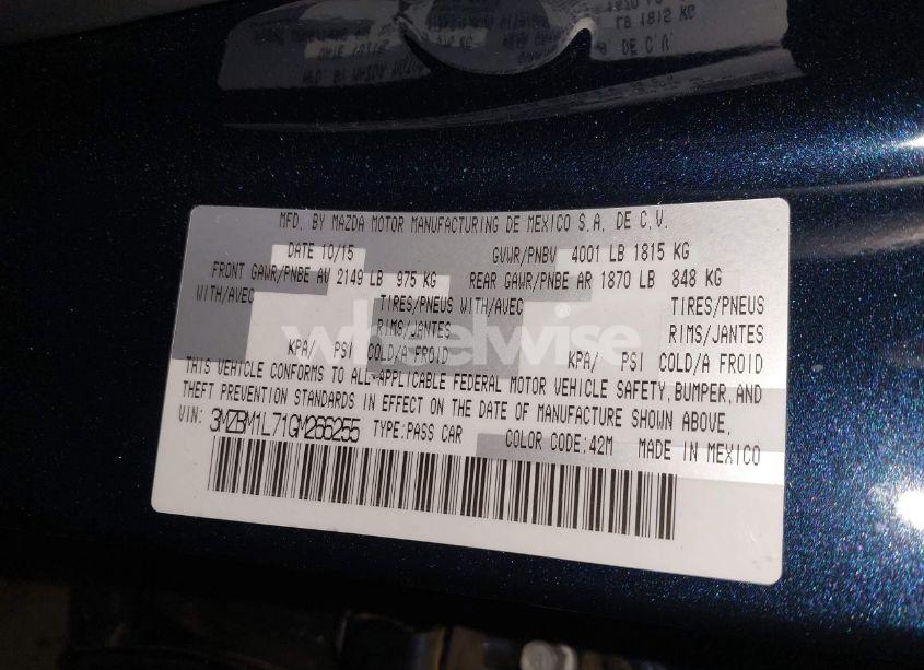 Photo 9 of 2016 Mazda Mazda3 I TOURING (VIN 3MZBM1L71GM266255)