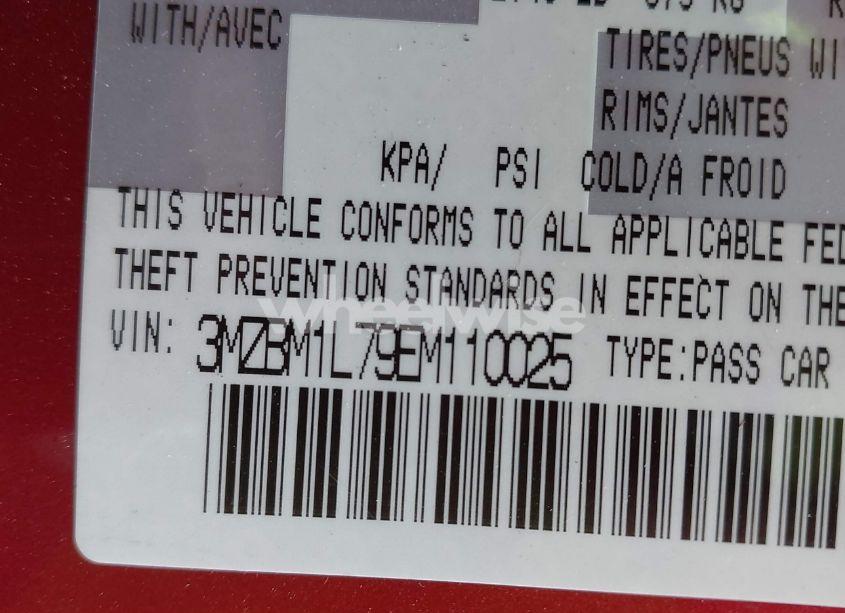 Photo 9 of 2014 Mazda Mazda3 I TOURING (VIN 3MZBM1L79EM110025)