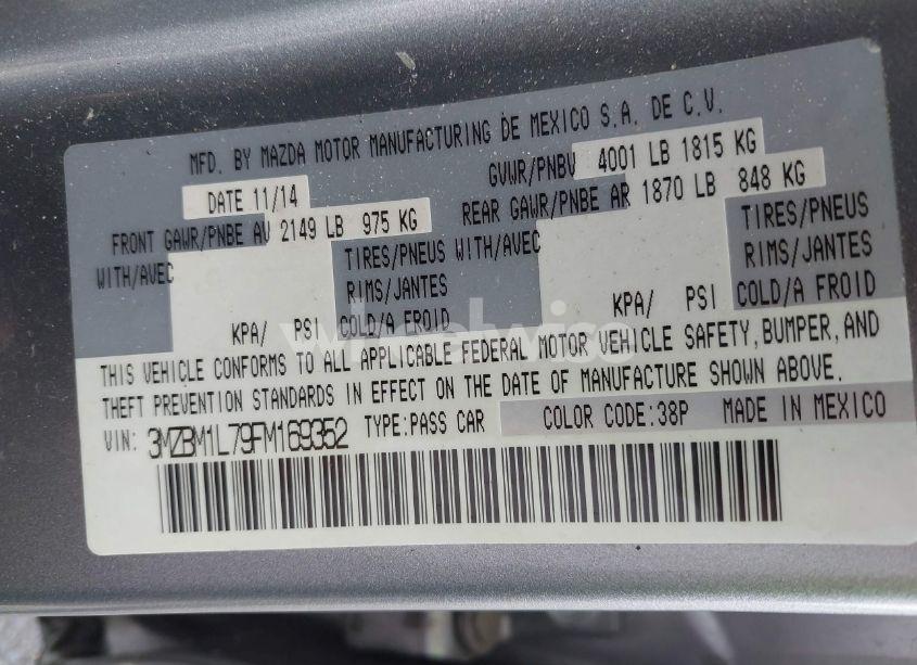 Photo 9 of 2015 Mazda Mazda3 I TOURING (VIN 3MZBM1L79FM169352)