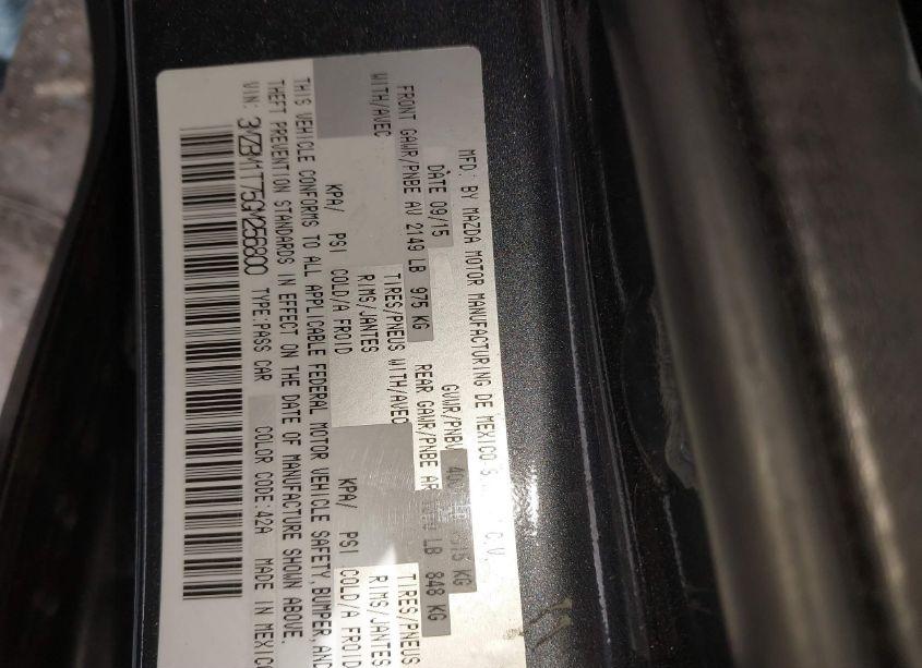 Photo 9 of 2016 Mazda Mazda3 I SPORT (VIN 3MZBM1T75GM256800)