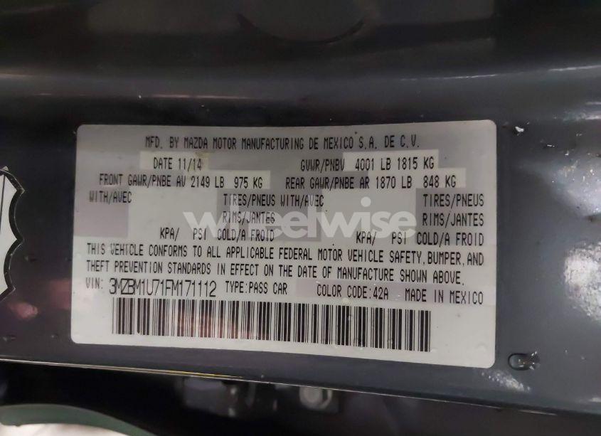 Photo 9 of 2015 Mazda Mazda3 I SPORT (VIN 3MZBM1U71FM171112)