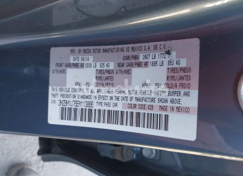 Photo 9 of 2014 Mazda Mazda3 I SPORT (VIN 3MZBM1U76EM113866)