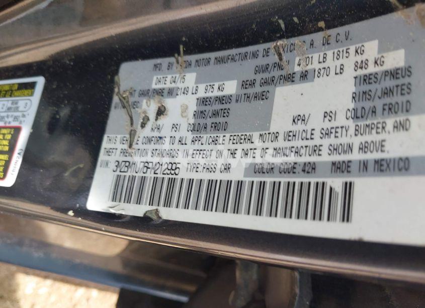 Photo 9 of 2015 Mazda Mazda3 I SPORT (VIN 3MZBM1U76FM212995)