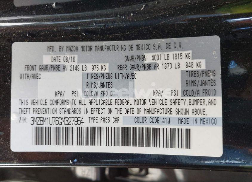 Photo 9 of 2016 Mazda Mazda3 I SPORT (VIN 3MZBM1U76GM327954)