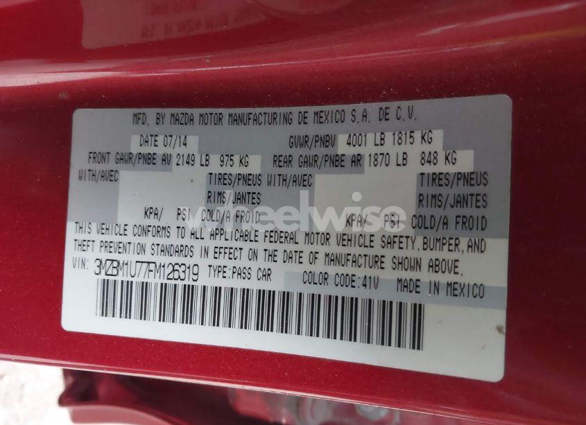 Photo 9 of 2015 Mazda Mazda3 I SPORT (VIN 3MZBM1U77FM126319)