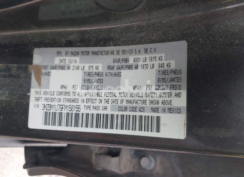 Photo 9 of 2015 Mazda Mazda3 I SPORT (VIN 3MZBM1U79FM158155)