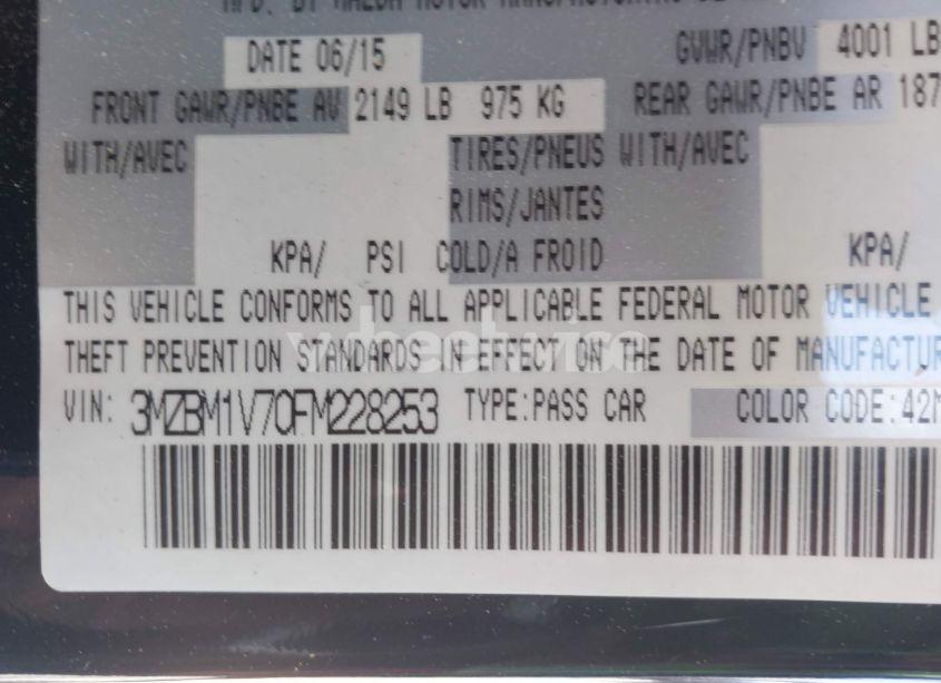 Photo 9 of 2015 Mazda Mazda3 I TOURING (VIN 3MZBM1V70FM228253)