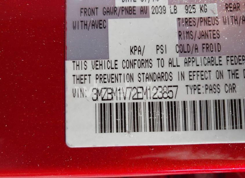 Photo 9 of 2014 Mazda Mazda3 I TOURING (VIN 3MZBM1V72EM123857)