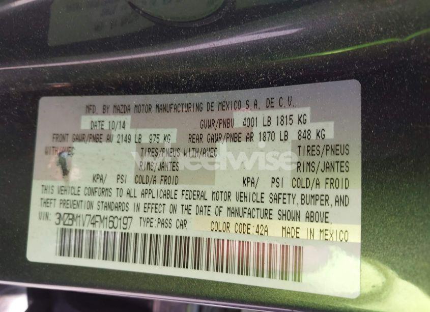 Photo 9 of 2015 Mazda Mazda3 I TOURING (VIN 3MZBM1V74FM160197)