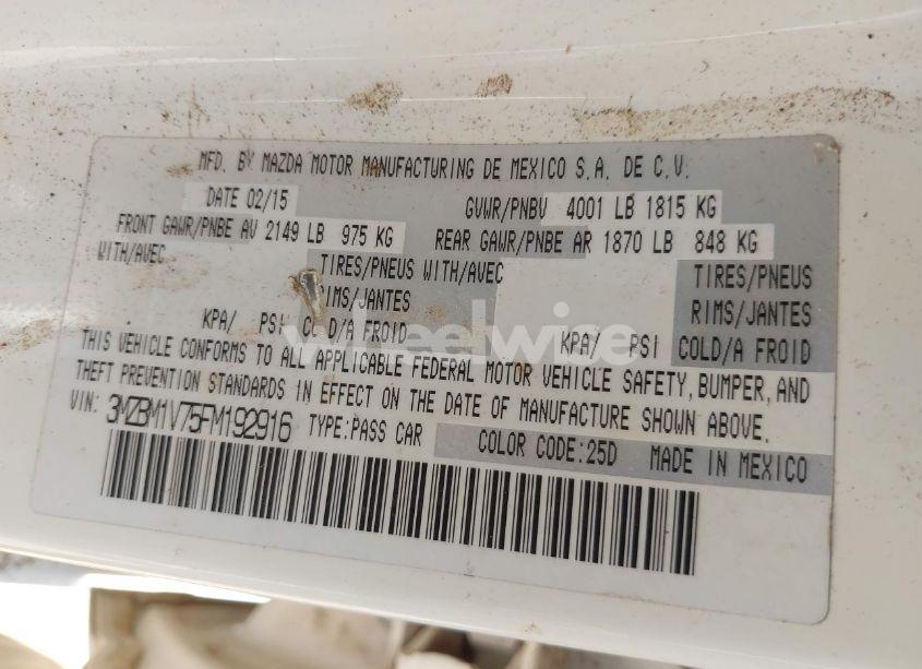 Photo 9 of 2015 Mazda Mazda3 I TOURING (VIN 3MZBM1V75FM192916)