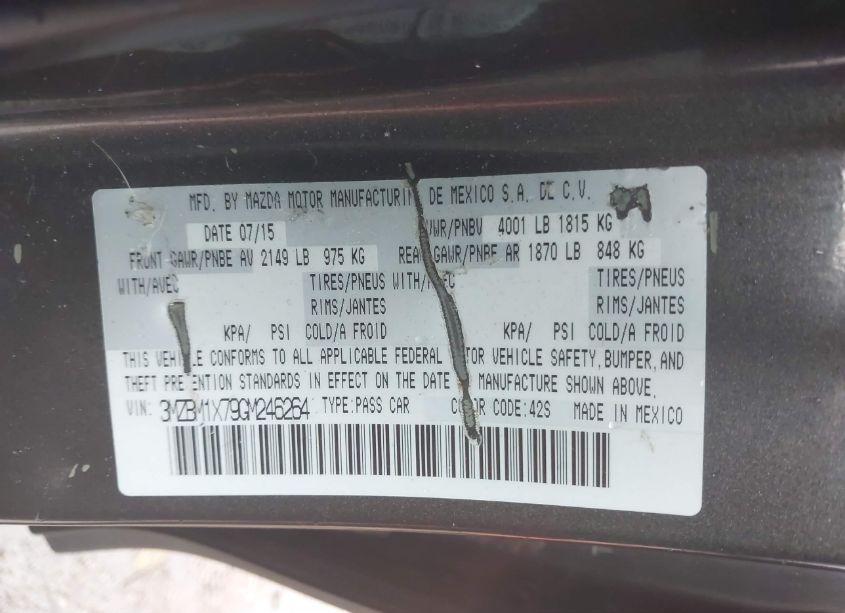 Photo 9 of 2016 Mazda Mazda3 I GRAND TOURING (VIN 3MZBM1X79GM246264)