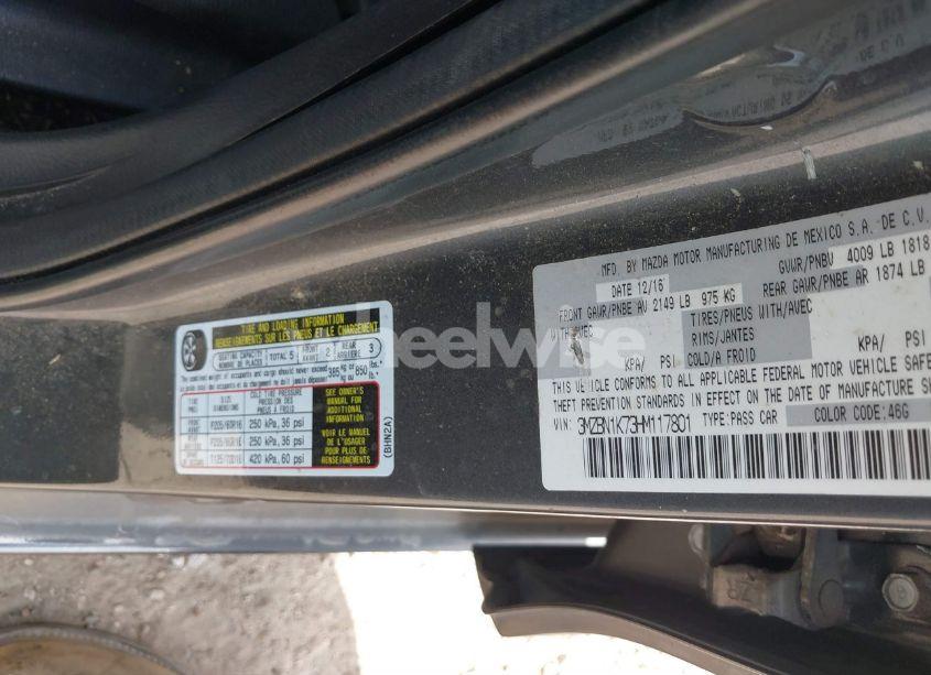 Photo 9 of 2017 Mazda Mazda3 SPORT (VIN 3MZBN1K73HM117801)