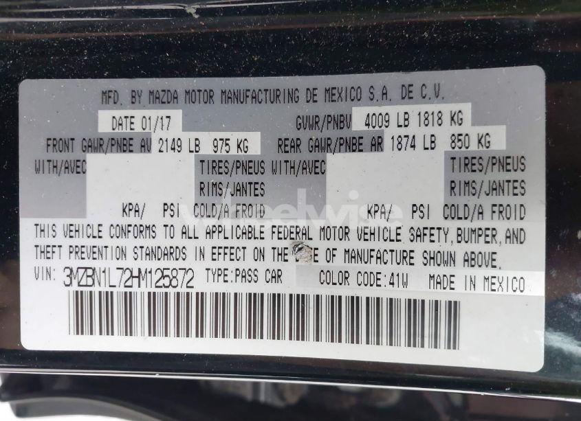 Photo 9 of 2017 Mazda Mazda3 TOURING (VIN 3MZBN1L72HM125872)