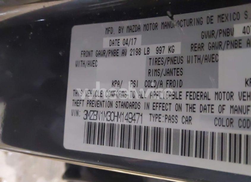 Photo 9 of 2017 Mazda Mazda3 GRAND TOURING (VIN 3MZBN1M30HM149471)