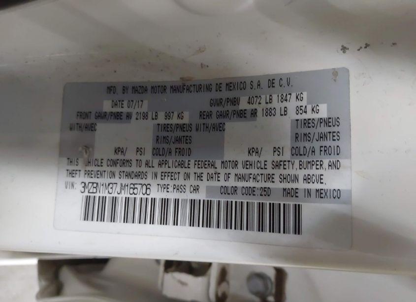 Photo 9 of 2018 Mazda Mazda3 GRAND TOURING (VIN 3MZBN1M37JM165706)
