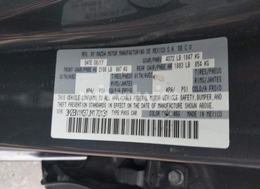 Photo 9 of 2018 Mazda Mazda3 GRAND TOURING (VIN 3MZBN1M37JM170131)