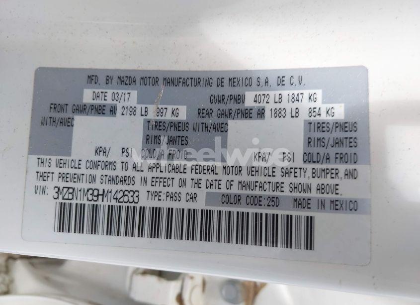 Photo 9 of 2017 Mazda Mazda3 GRAND TOURING (VIN 3MZBN1M39HM142633)