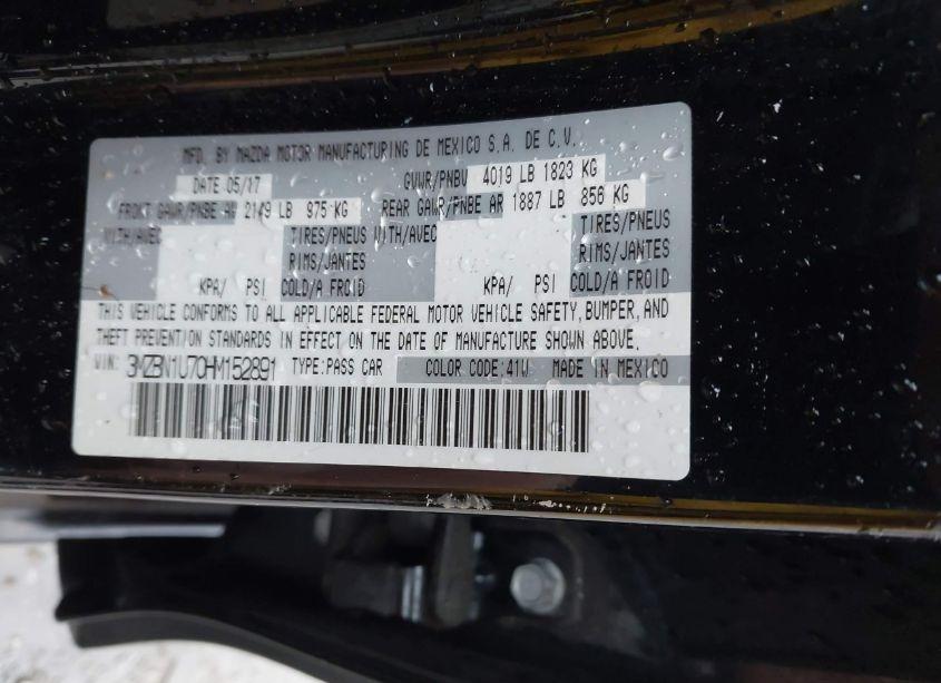 Photo 9 of 2017 Mazda Mazda3 SPORT (VIN 3MZBN1U70HM152891)