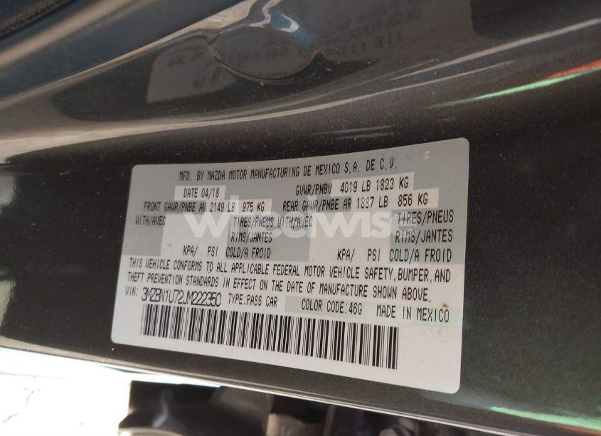 Photo 9 of 2018 Mazda Mazda3 SPORT (VIN 3MZBN1U72JM222350)