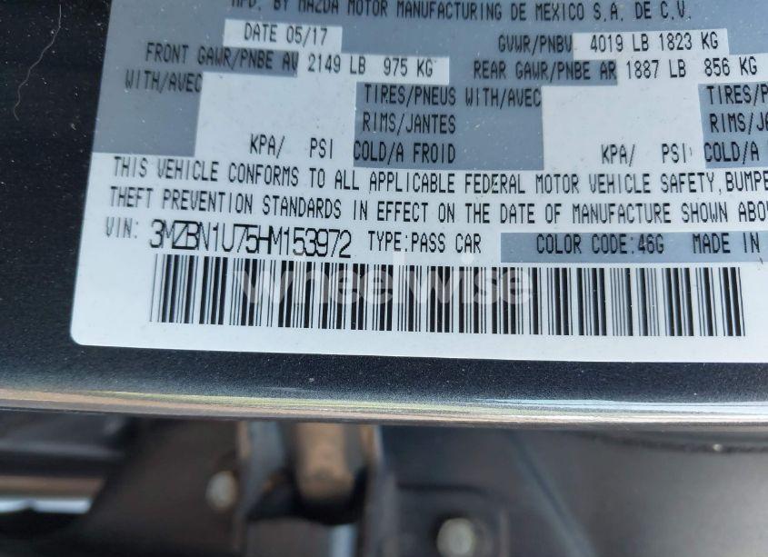 Photo 21 of 2017 Mazda Mazda3 SPORT (VIN 3MZBN1U75HM153972)