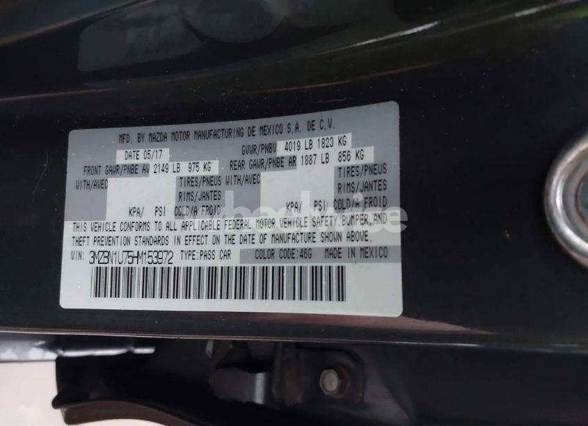 Photo 9 of 2017 Mazda Mazda3 SPORT (VIN 3MZBN1U75HM153972)