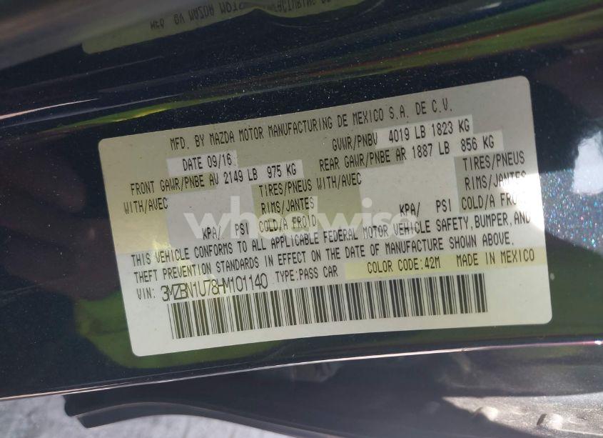 Photo 9 of 2017 Mazda Mazda3 SPORT (VIN 3MZBN1U78HM101140)