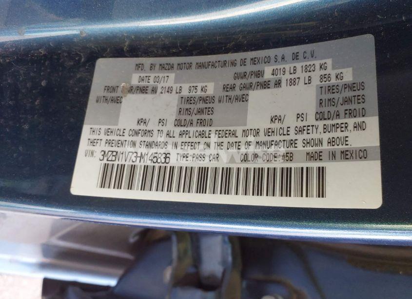 Photo 9 of 2017 Mazda Mazda3 TOURING (VIN 3MZBN1V73HM145836)